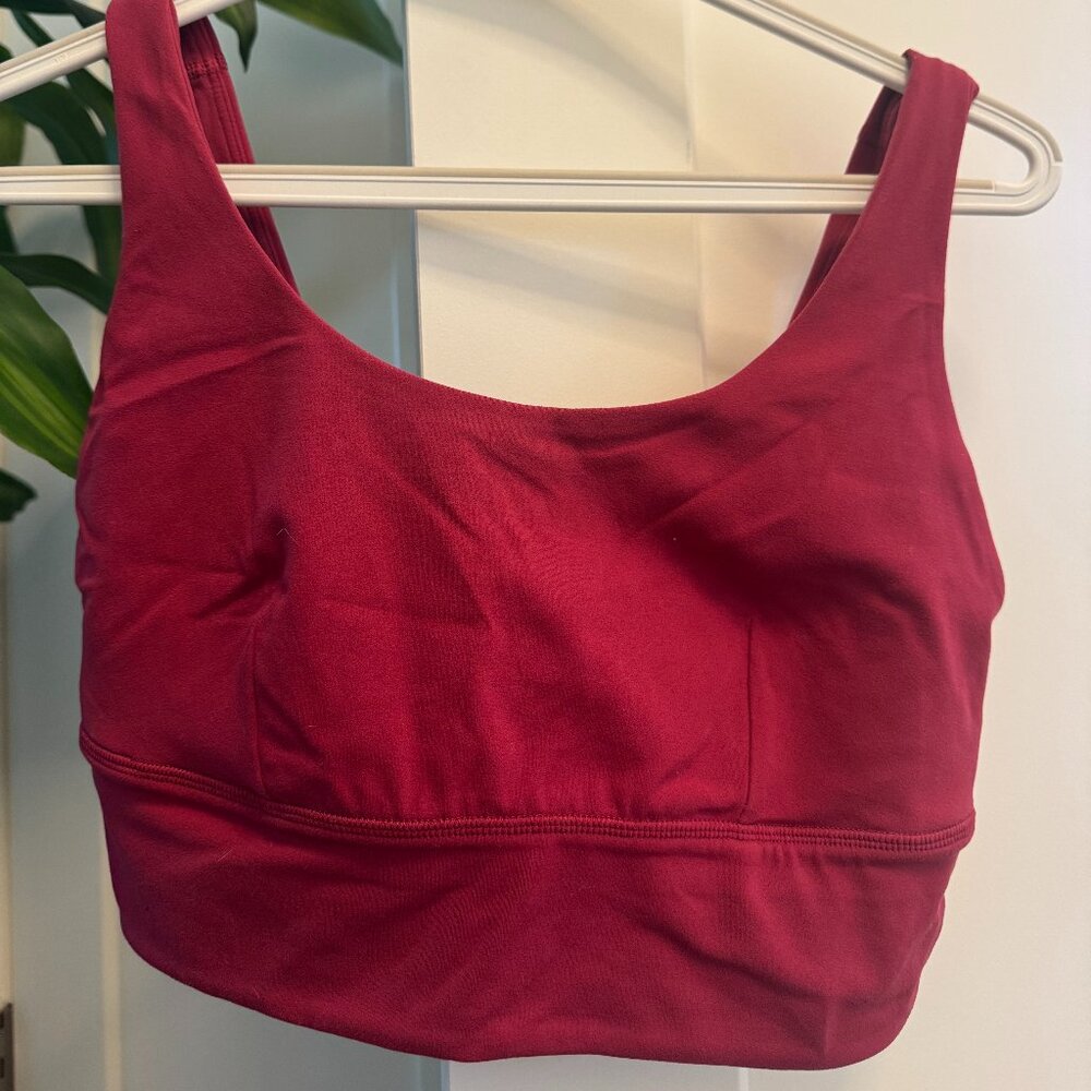 lululemon Align Bra *Light Support, C/D Cup in Pomegranate, Size 8